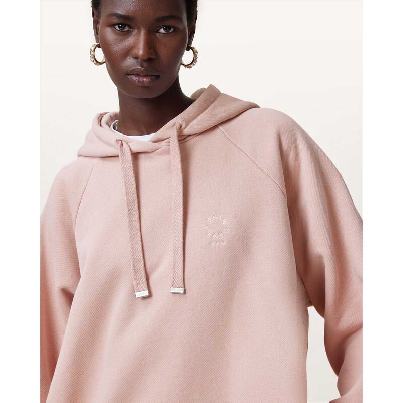 AllSaints Talon Embroidered Haven Oversized Hoodie image number 2